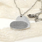 Fingerprint Heart Necklace Valentines Day