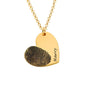 Fingerprint Heart Necklace Valentines Day
