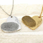 Fingerprint Heart Necklace Valentines Day