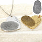 Fingerprint Heart Necklace Valentines Day