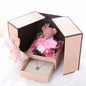Double Door Eternal Flower Stud Gift Box For Girlfriend, Wife, Bride, Mother, Bridesmaid