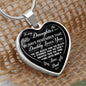 To My Daughter | Always Remember | Luxury Heart Necklace