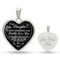 To My Daughter | Always Remember | Luxury Heart Necklace