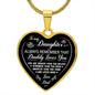 To My Daughter | Always Remember | Luxury Heart Necklace