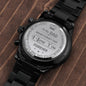 To My Dad | I Love You Forever | Black Chronograph Watch