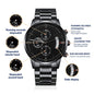 To My Dad | I Love You Forever | Black Chronograph Watch