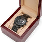To My Dad | I Love You Forever | Black Chronograph Watch