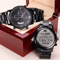 To My Dad | I Love You Forever | Black Chronograph Watch