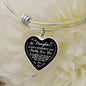 To My Daughter | Always Remember | Adjustable Luxury Heart Necklace