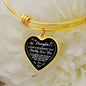 To My Daughter | Always Remember | Adjustable Luxury Heart Necklace