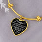 To My Daughter | Always Remember | Adjustable Luxury Heart Necklace