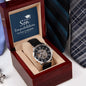 To Our Son | Congratulations | Men's Openwork Watch