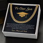 To Our Son | Cuban Link Chain | Graduation Gift