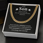 To Our Son | Cuban Link Chain | Graduation Gift