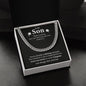 To Our Son | Cuban Link Chain | Graduation Gift