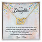 To My Daughter | Interlocking Hearts Necklace | Graduation Gift