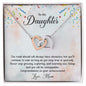 To My Daughter | Interlocking Hearts Necklace | Graduation Gift