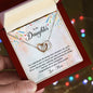 To My Daughter | Interlocking Hearts Necklace | Graduation Gift