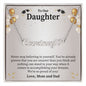 To Our Daughter | Name Necklace+ Heart Character | Graduation Gift