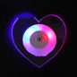 LED Glow Household Coaster Acrylic Crystal