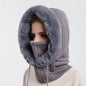 Thick Plush Hat With Scarf