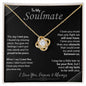 To My Soulmate | I Love You, Forever & Always - Love Knot Necklace