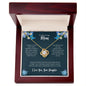 To My Loving Mom | I Love You - Love Knot Necklace