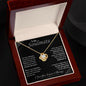 To My Soulmate | I Love You, Forever & Always - Love Knot Necklace