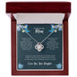 To My Loving Mom | I Love You - Love Knot Necklace