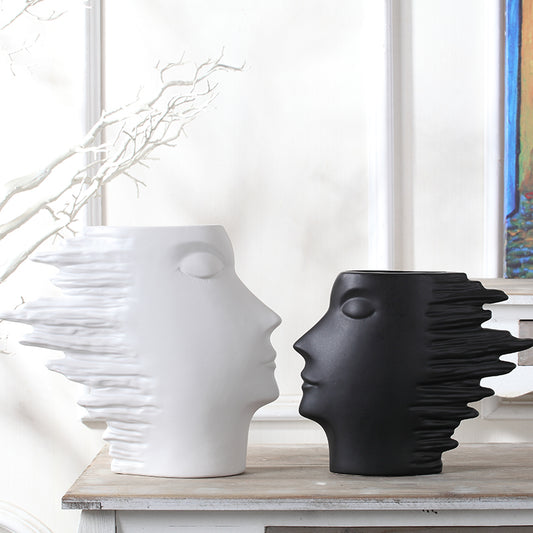 Faces Nordic simple Household Vase