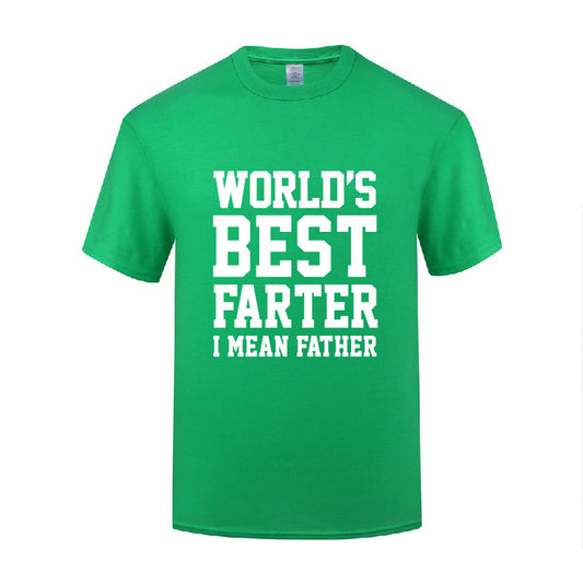 Men's Loose World's Best Farter Shirt I Mean Father Gift