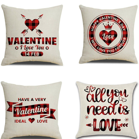 Valentines Day red Pillowcase cushion cover