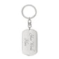 To My Husband | Dog Tag With Swivel Keychain