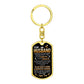 To My Husband | Dog Tag With Swivel Keychain