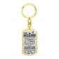 To My Husband | Dog Tag With Swivel Keychain