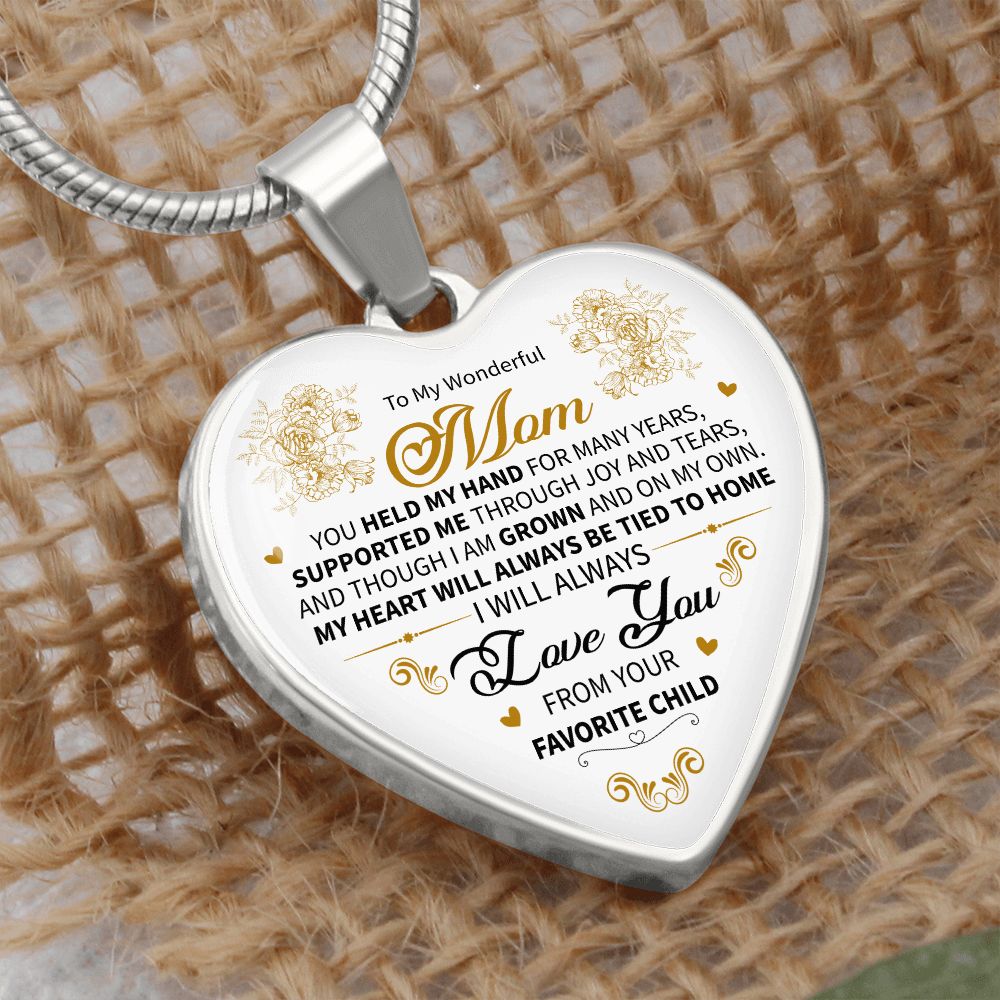 To My Wonderful Mom | Luxury Heart Necklace!