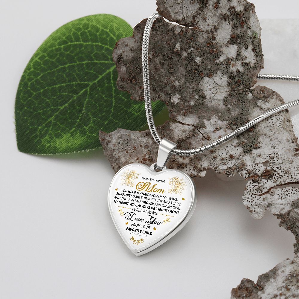 To My Wonderful Mom | Luxury Heart Necklace!