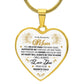 To My Wonderful Mom | Luxury Heart Necklace!
