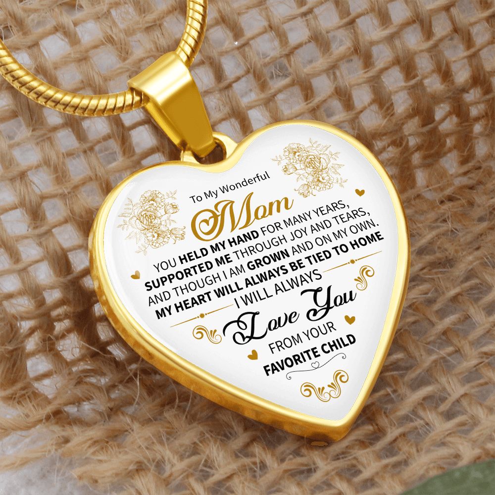 To My Wonderful Mom | Luxury Heart Necklace!