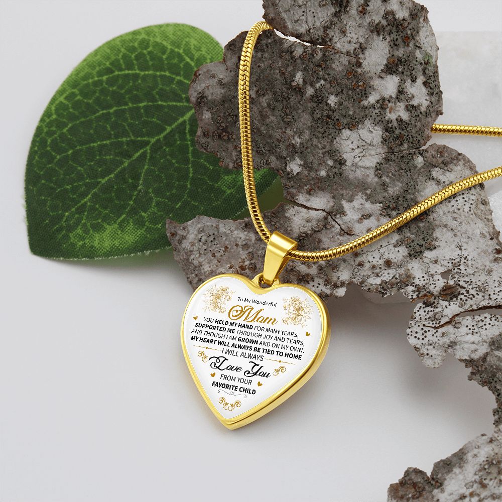 To My Wonderful Mom | Luxury Heart Necklace!