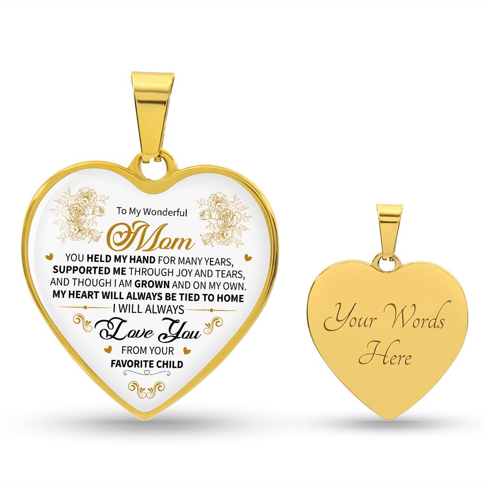 To My Wonderful Mom | Luxury Heart Necklace!