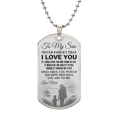 To My Son | Luxury Dog Tag -