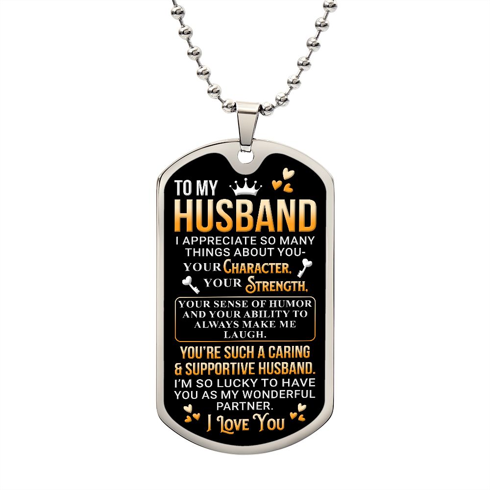 To My Husband | Luxury Dog Tag