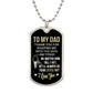 To Dad | I'll Always Be Your Little Boy | Luxury Dog Tag