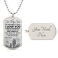 To My Son | Luxury Dog Tag -