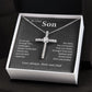 To Our Son | CZ Cross Necklace