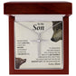 To My Son | CZ Cross Necklace
