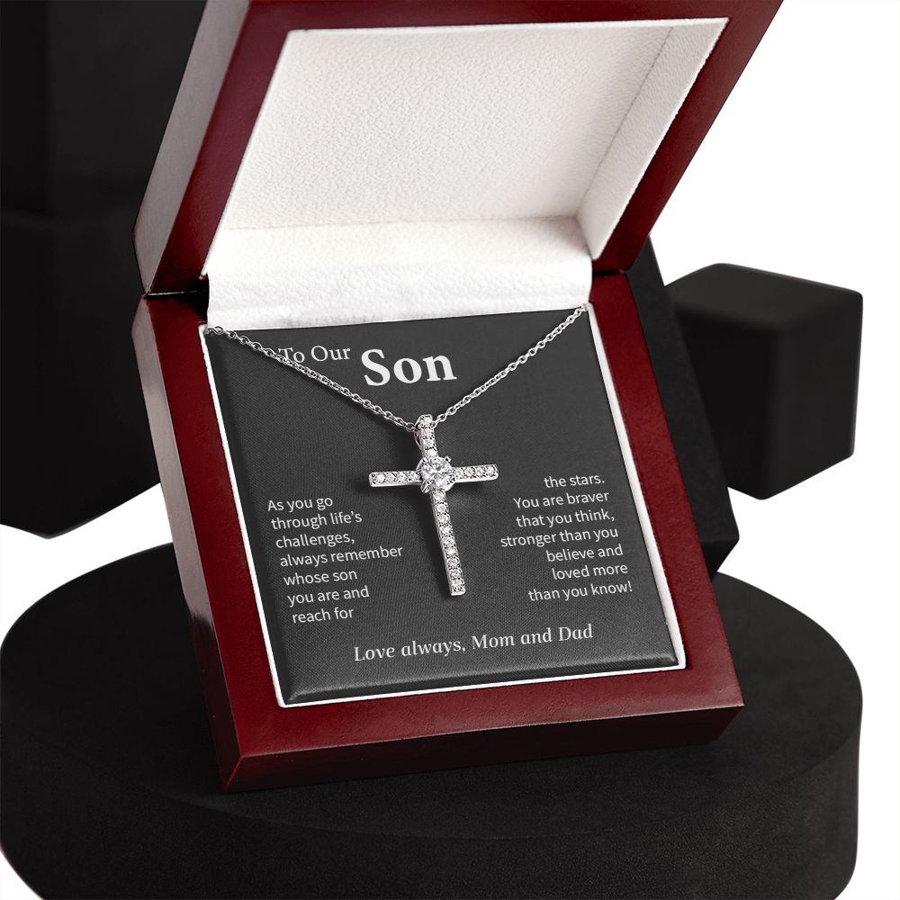 To Our Son | CZ Cross Necklace