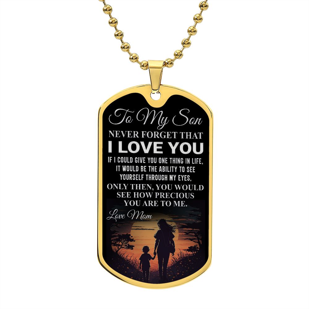 To My Son | Luxury Dog Tag