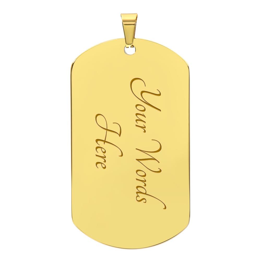 To My Husband | Luxury Dog Tag  -